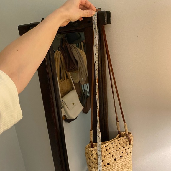 Sezane Tan Crochet Shoulder Bag - Picture 7 of 7